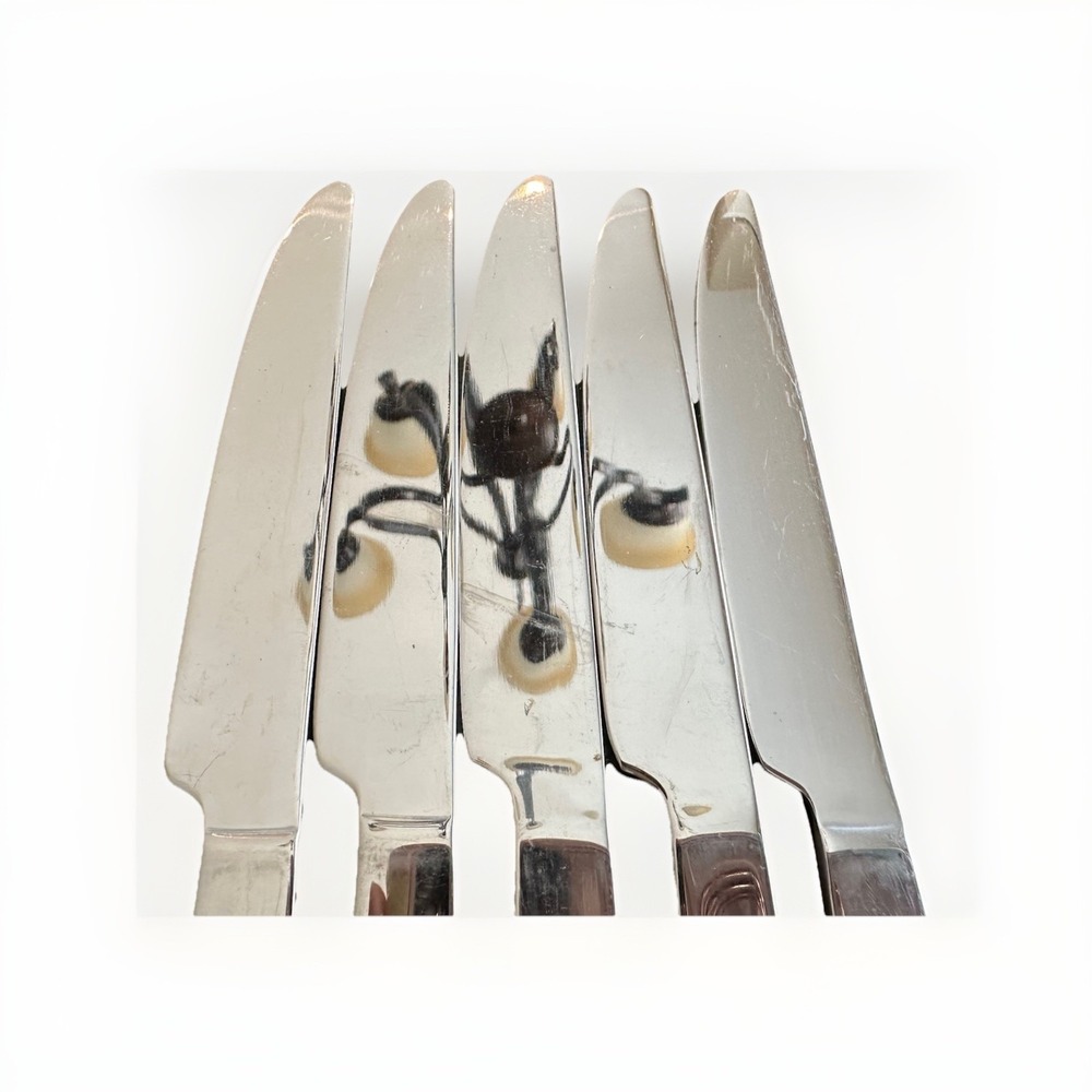 5 Fiesta CELEBRATIONS Cambridge Stainless,  DINNER KNIVES, Colors - Picture 6 of 7